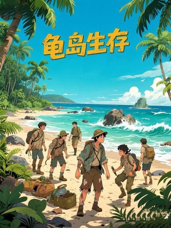 短剧《龟岛生存$动漫》