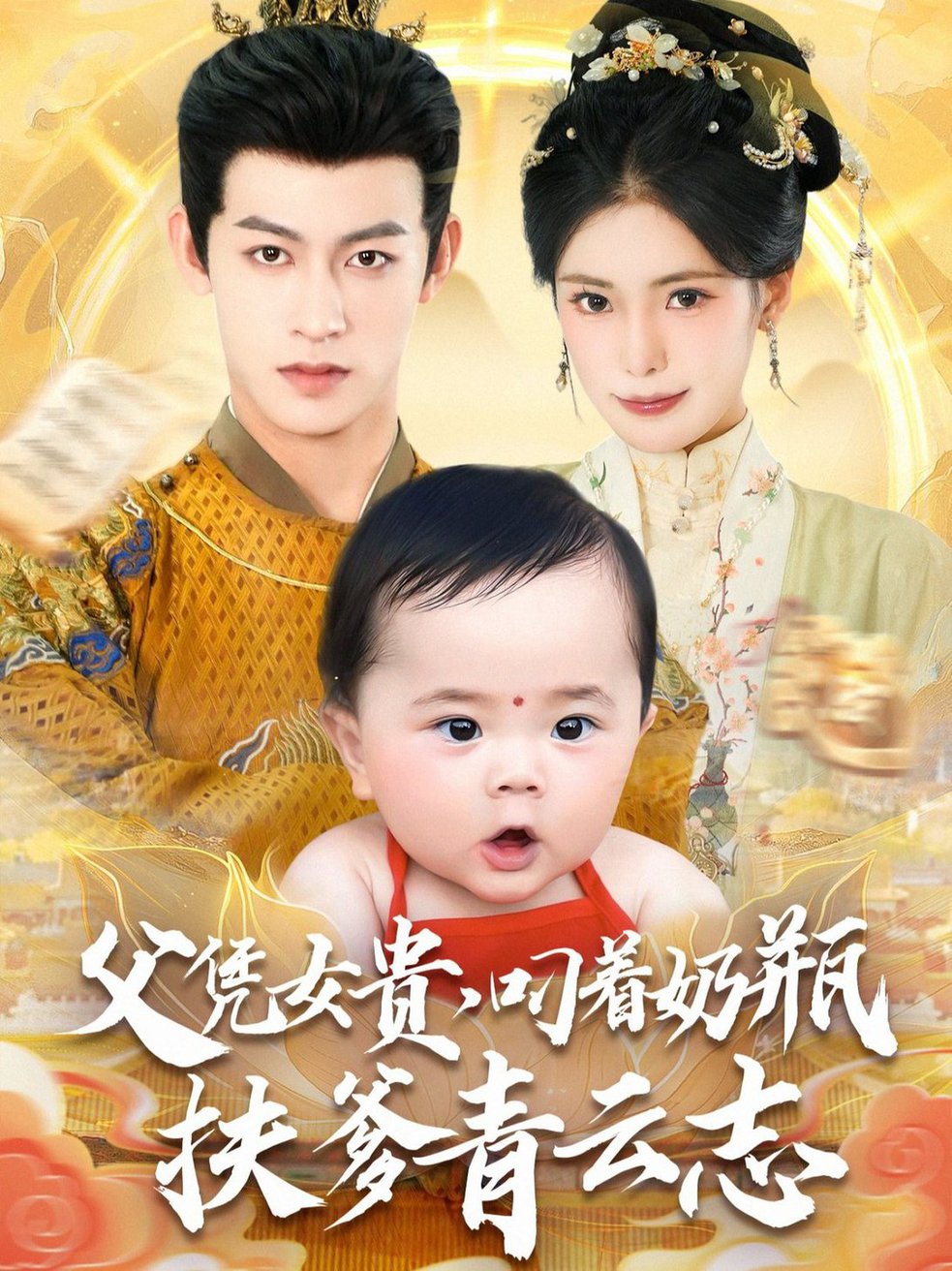 短剧《父凭女贵叼着奶瓶扶爹青云志$何雨洋＆朱湉亿》