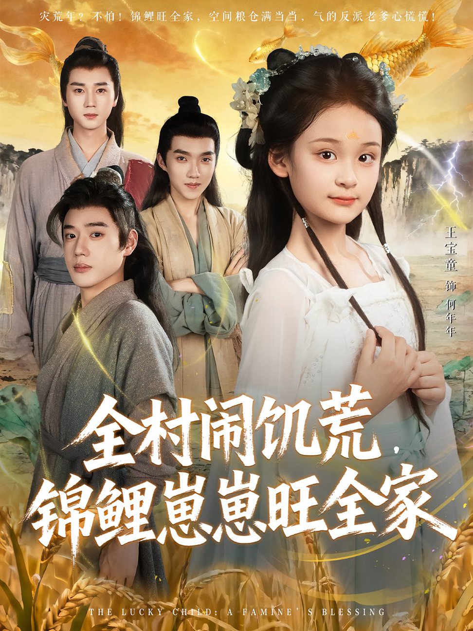 短剧《全村闹饥荒，锦鲤崽崽旺全家$王宝童/常元佳》