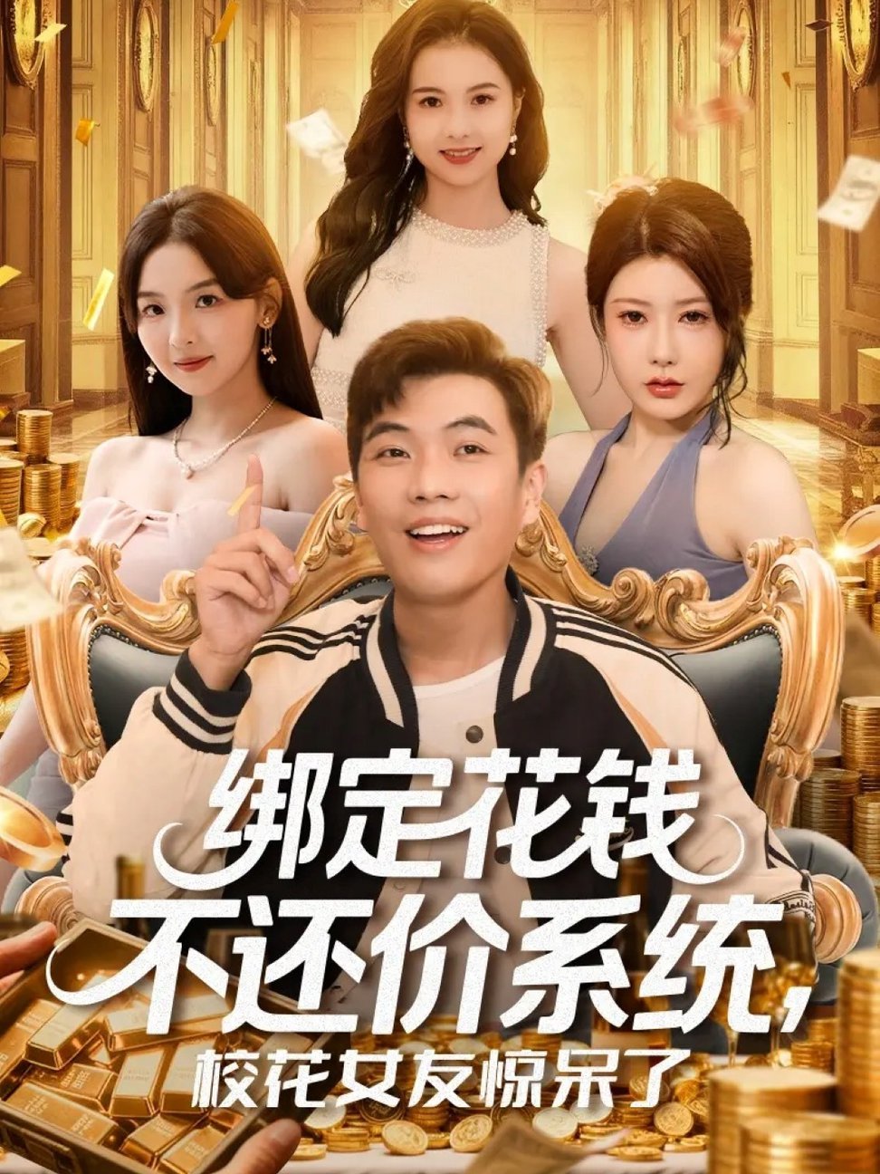 短剧《绑定花钱不还价系统校花女友惊呆了$孙钰哲/王廷予》