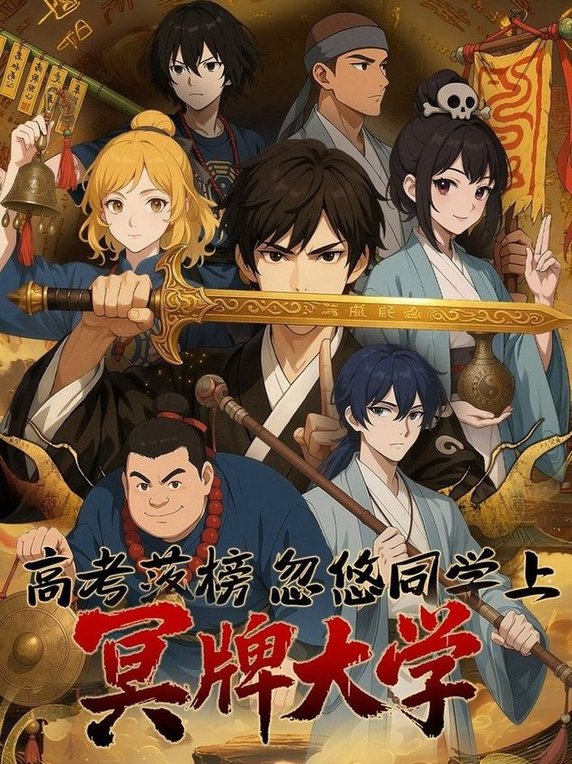 高考落榜，忽悠同学上冥牌大学 $ 动漫  第1张